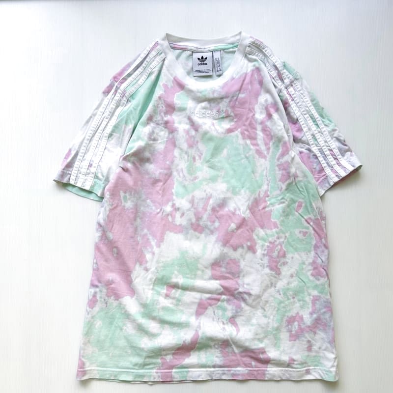 Adidas Tie-Dye T-Shirt Pink Green