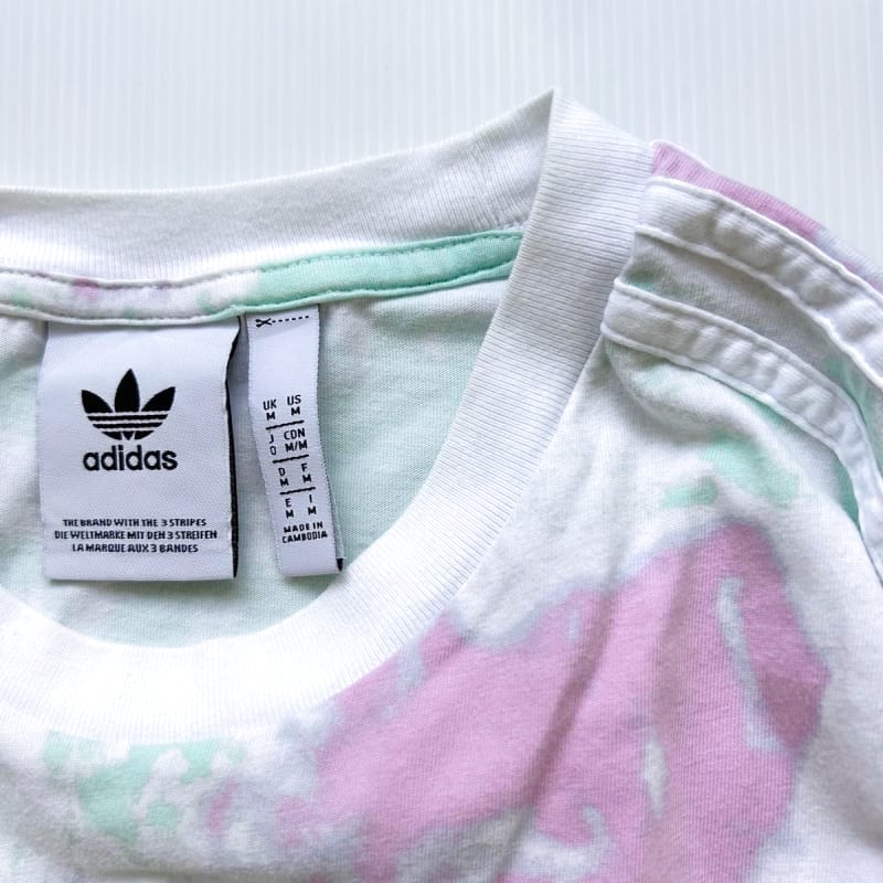 Adidas Tie-Dye T-Shirt Pink Green