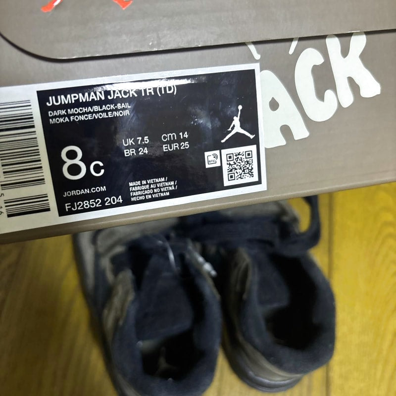 Travis Scott Baby Shoes Unused