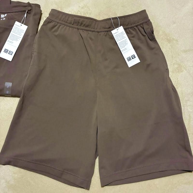 Uniqlo U Dry-Ex Crew Neck T-Shirt and Shorts Set S New