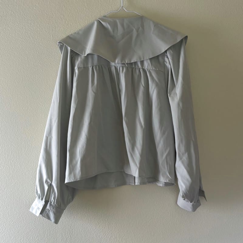 Chip Clip Big Collar Button Down Shirt M