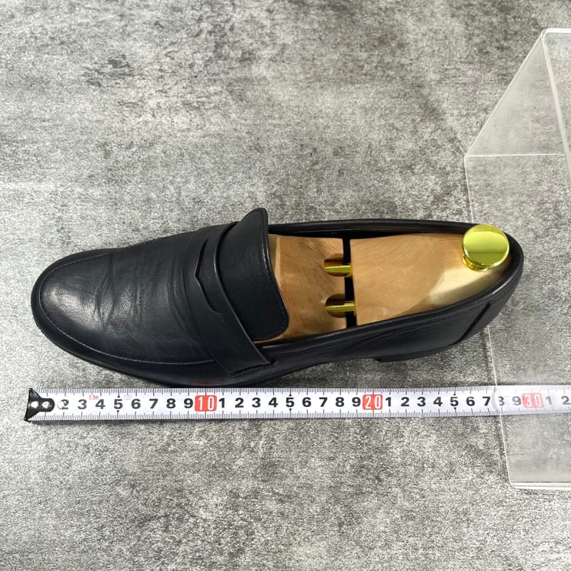 Chausser Travel Shoes Leather Loafers Black 24.5cm