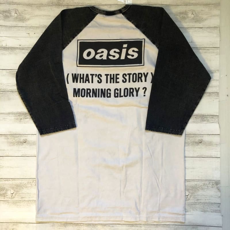 Oasis Morning Glory L Raglan Band T-Shirt White
