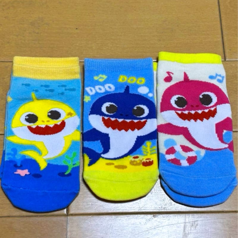 New Baby Shark Socks Pinkits 15~19cm Kids