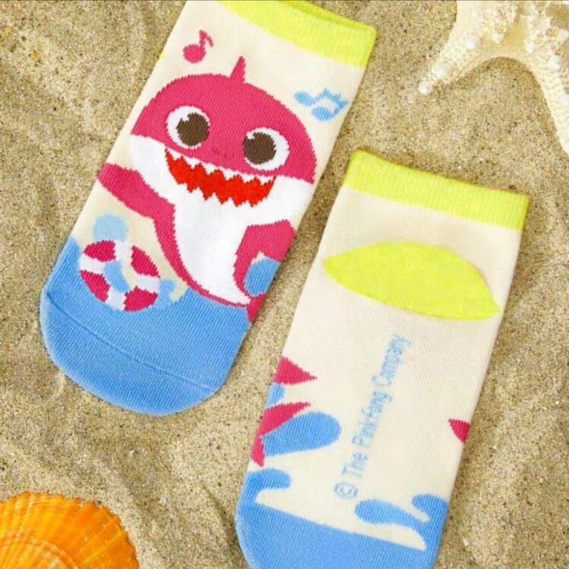 New Baby Shark Socks Pinkits 15~19cm Kids