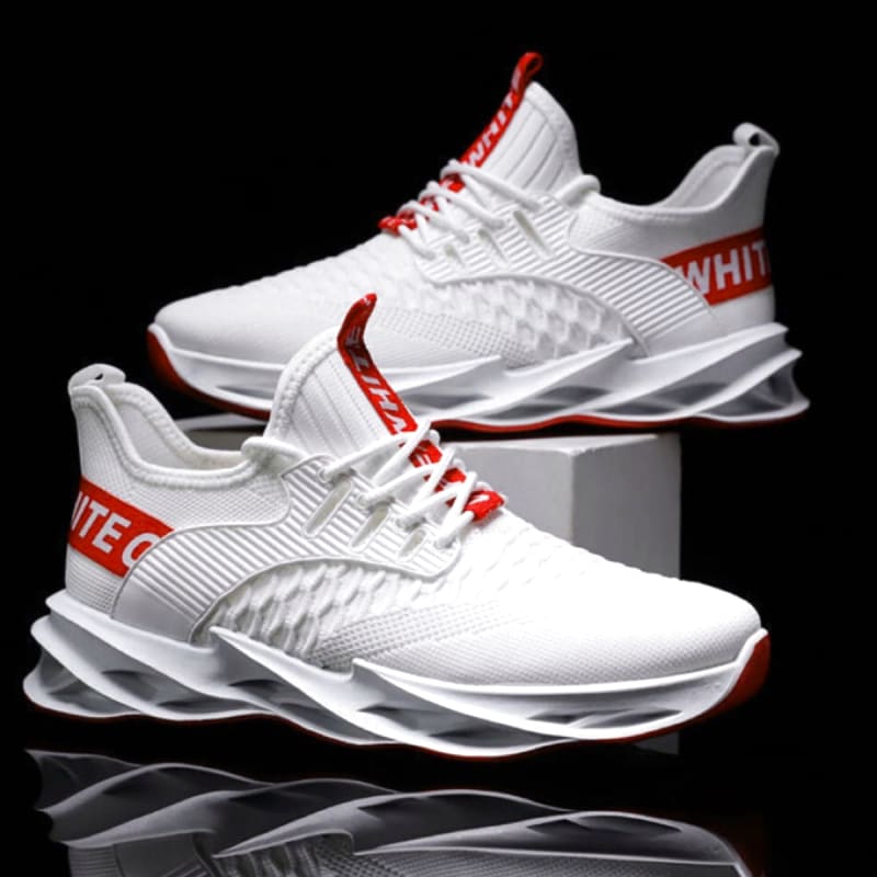 Men's White Sneakers 27cm Breathable Cushioning