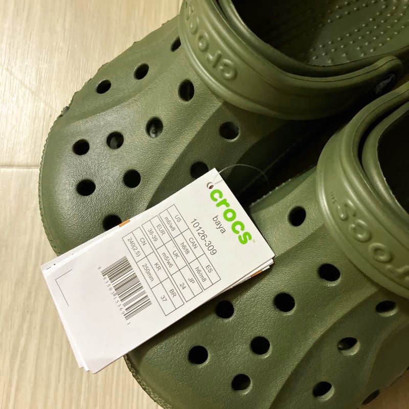 Crocs Baya Army Green Sandals 24cm