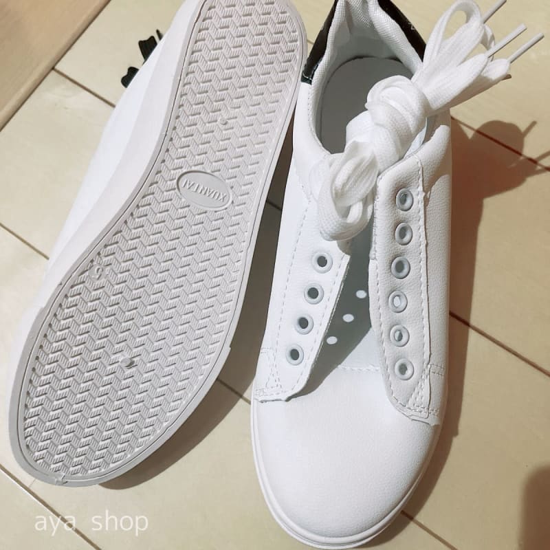 Low-Cut Sneakers 24.5cm Women's White Black