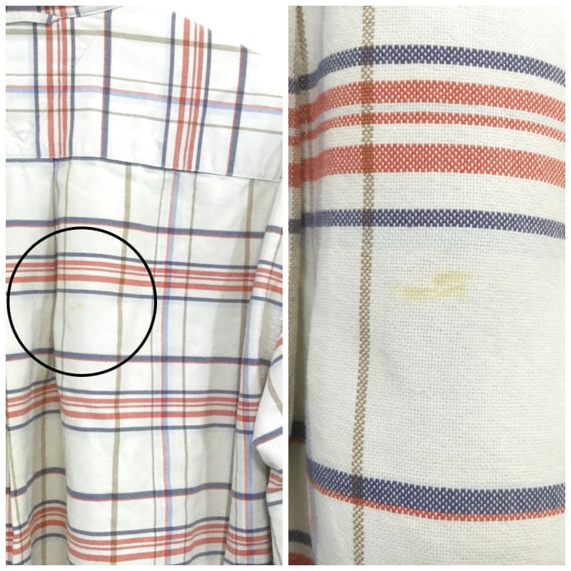Tommy Hilfiger Logo Embroidered Long Sleeve Shirt With Button Down Check Size L