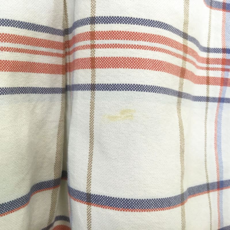 Tommy Hilfiger Logo Embroidered Long Sleeve Shirt With Button Down Check Size L
