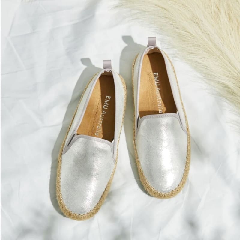 EMU Australia Silver Espadrilles 25cm