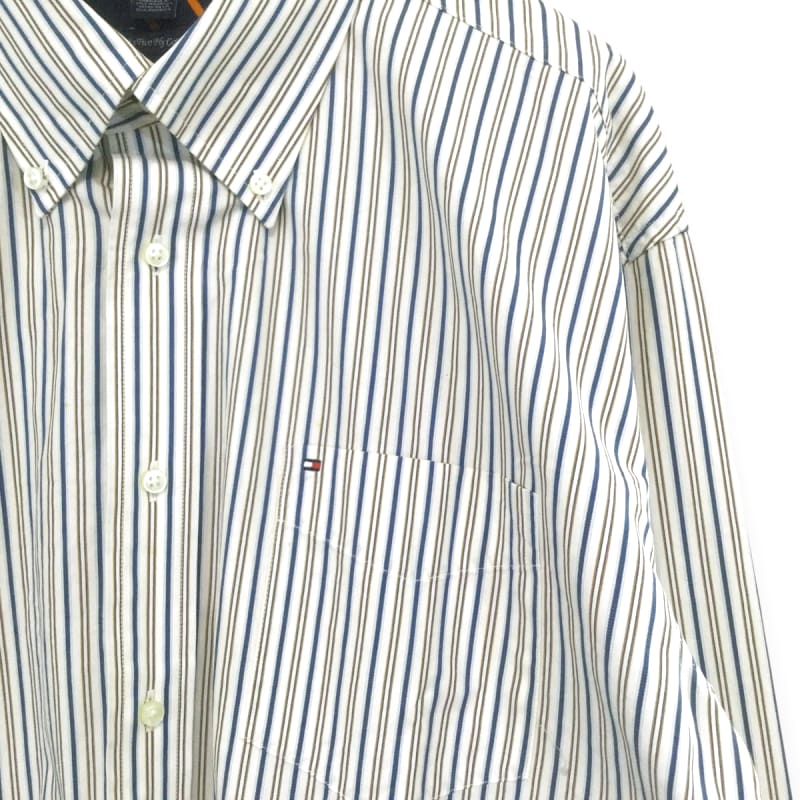 Tommy Hilfiger Multi Stripe Long Sleeve Shirt XL