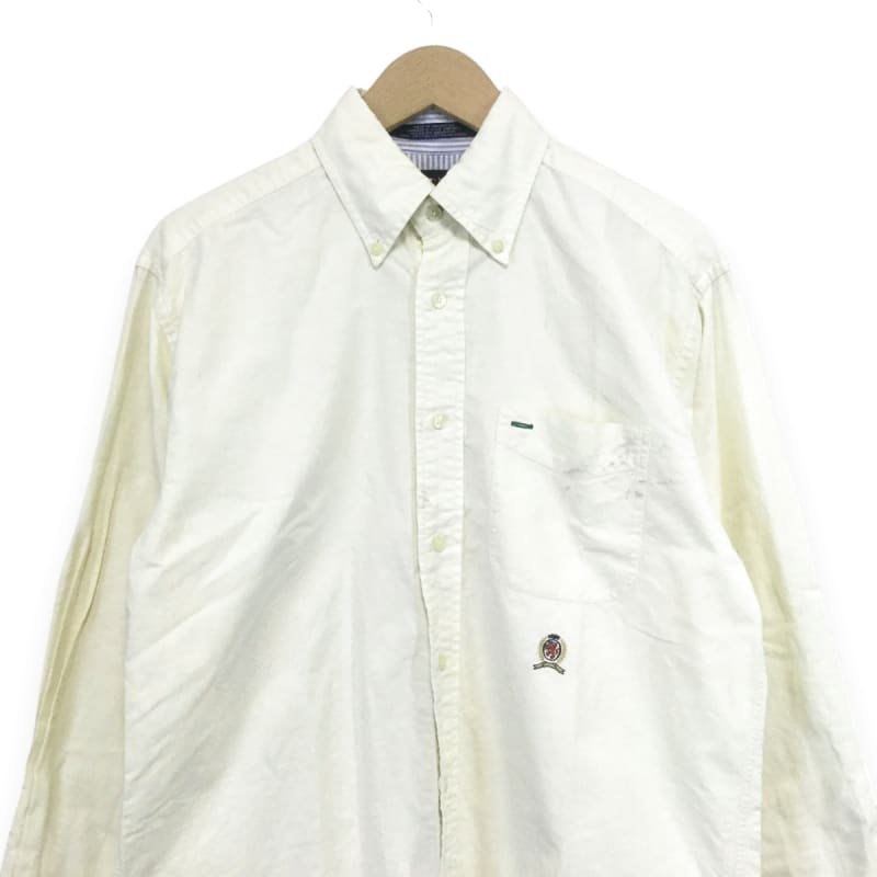 Tommy Hilfiger Long Sleeve Button Down Shirt Yellow Size M
