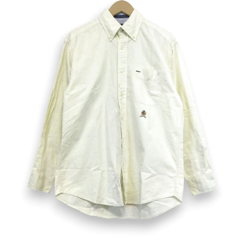 Tommy Hilfiger Long Sleeve Button Down Shirt Yellow Size M
