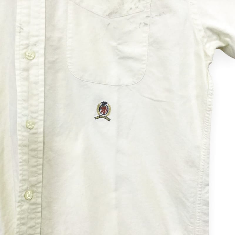 Tommy Hilfiger Long Sleeve Button Down Shirt Yellow Size M