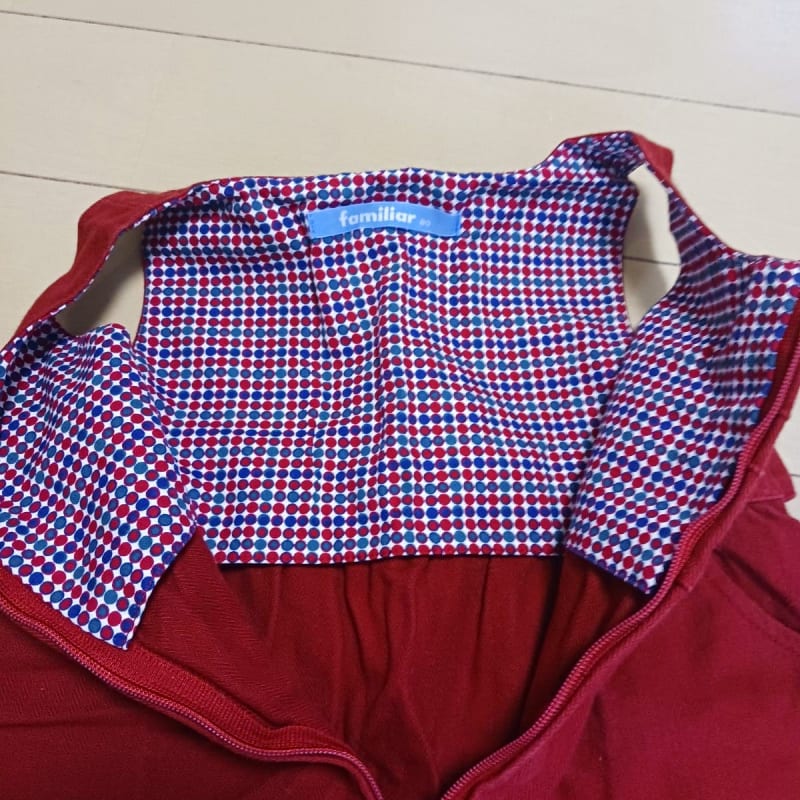 Familiar Jumper Skirt Red 90