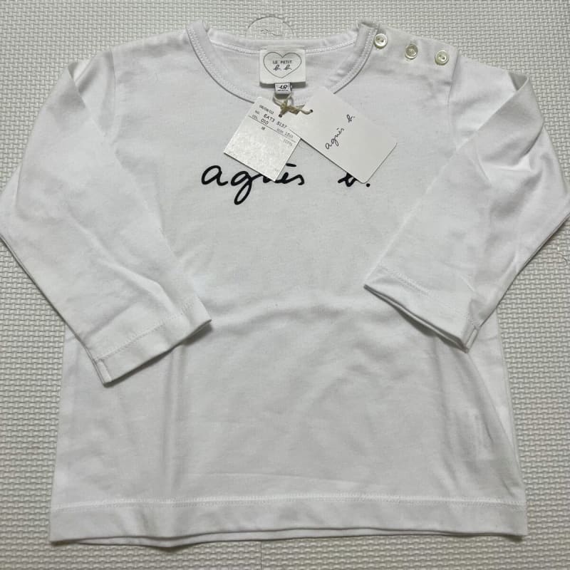 Agnes B. Long Sleeve Top White 18 Months