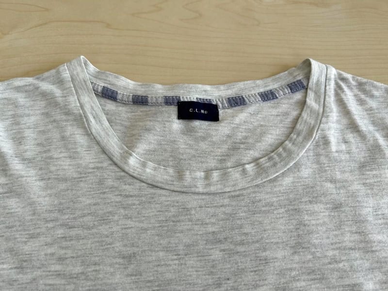 C.L.N Puff Sleeve T-Shirt Gray