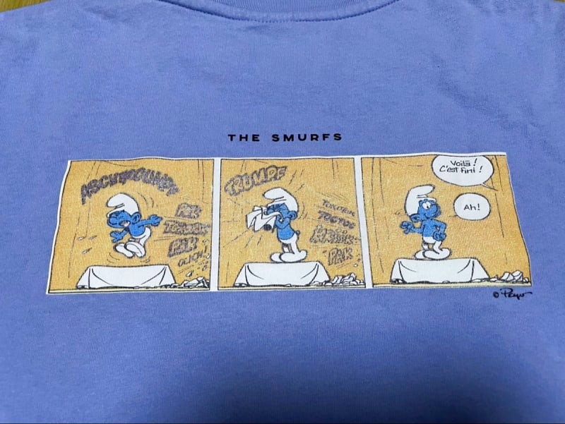 Smurf Anime T-Shirt Used Vintage