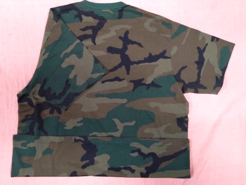 Supreme Short Sleeve Mesh T-Shirt Khaki Camouflage L