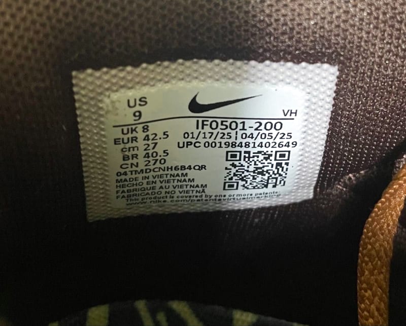 Nike SB Air Trainer 1 QS Limestone/Pink Quartz 27cm Used