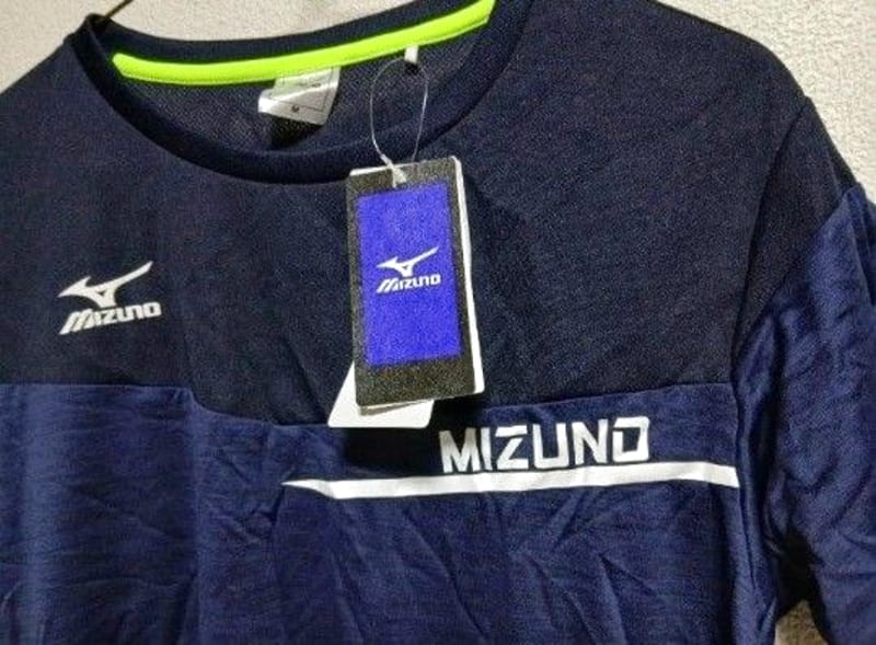 New Mizuno T-Shirt Navy M Size