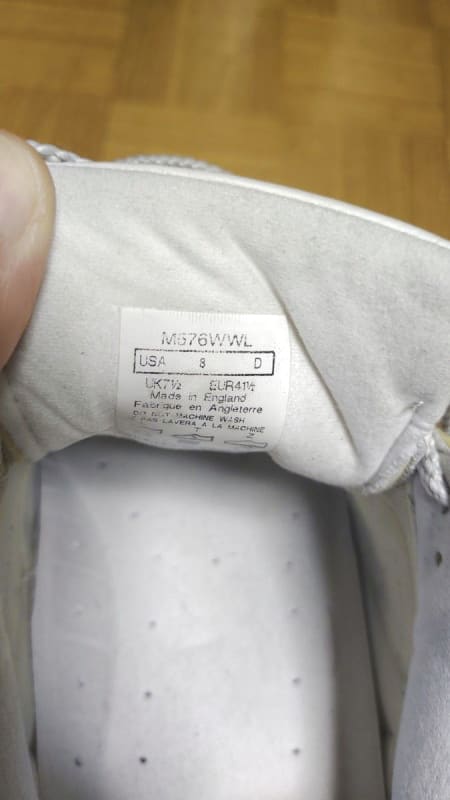 New Balance 576 White Sneakers US 8