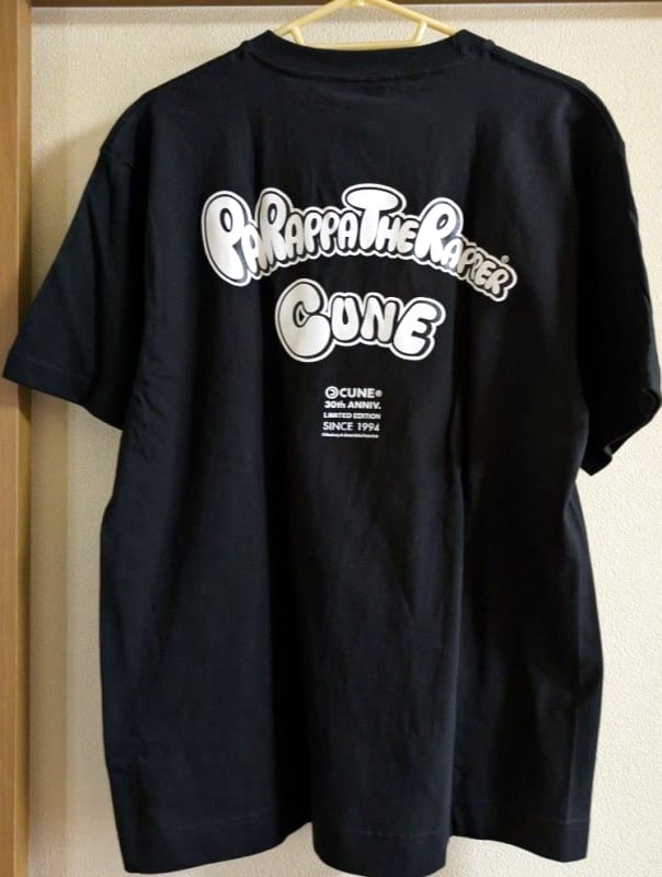 CUNE 30th Anniversary T-Shirt Parappa The Rapper Size L
