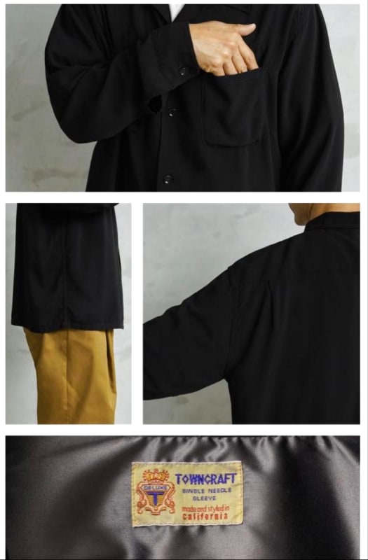 Waiper x Town Craft Rayon Open Collar Shirt