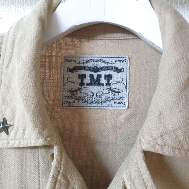 TMT Slub Herringbone Military Shirt Jacket Size S