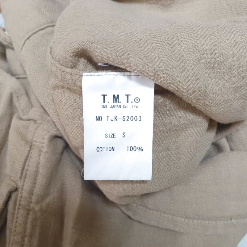 TMT Slub Herringbone Military Shirt Jacket Size S