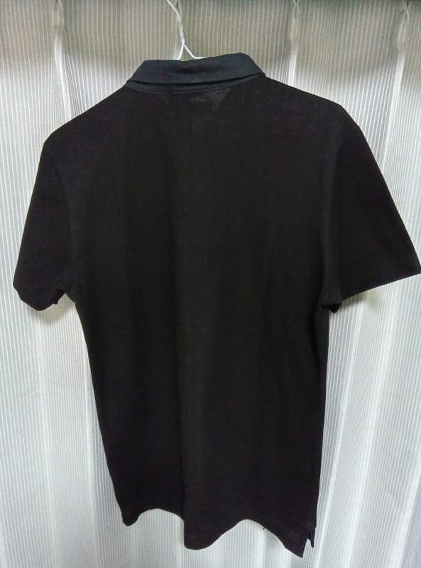 Junhashimoto Combination Horizontal Polo Shirts Black