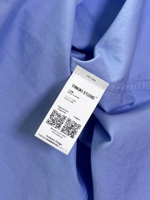 Tanuki Studio Sideways Oxford Shirts Light Blue