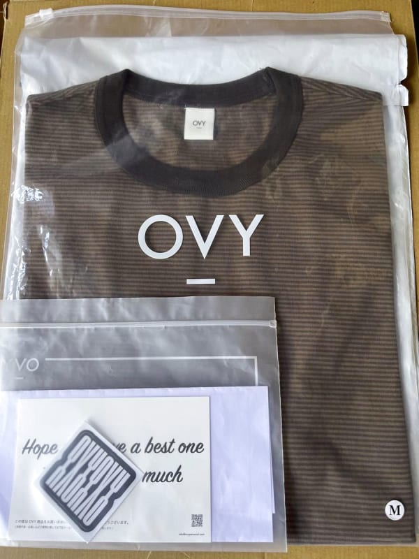 Ovy Over Dye Border T-Shirts Size M