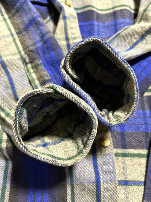 90s Five Brother Heavy Flannel Shirt Size L