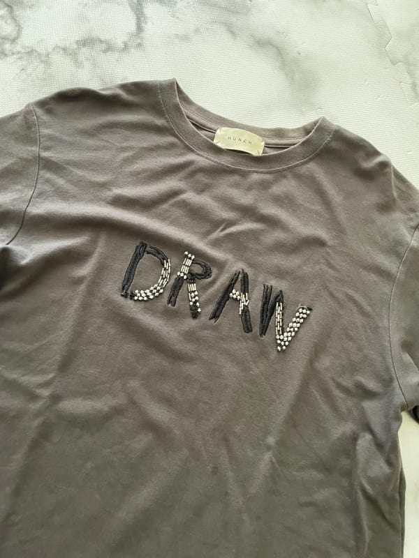 Draw T-Shirt Embroidery Print M