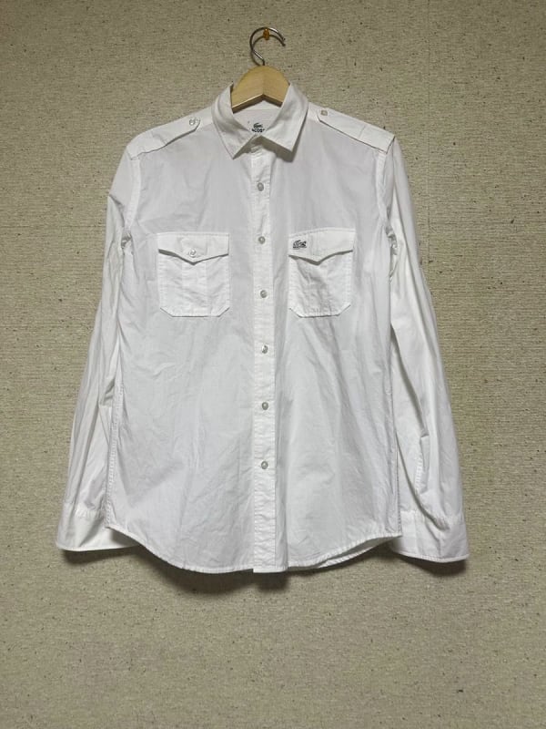 Lacoste Men's Regular Collar Roll-Up Shirt Size 2
