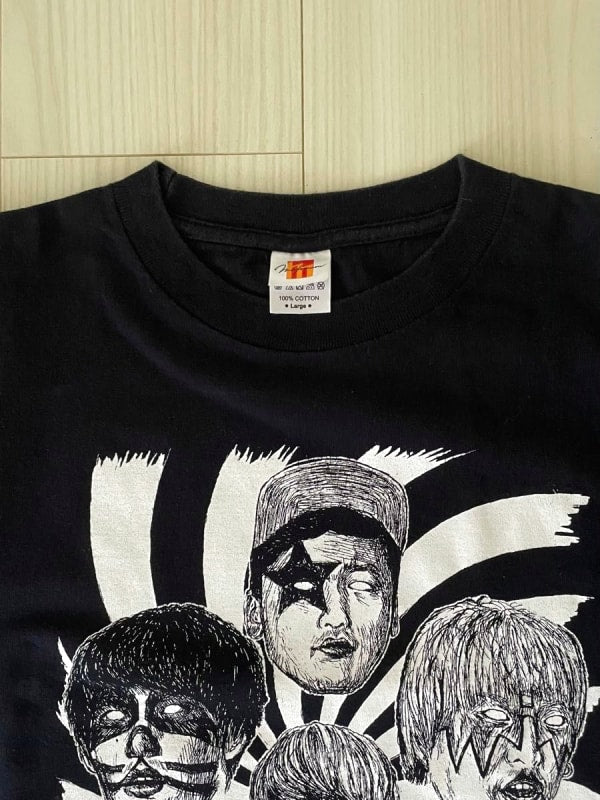 04 Limited Sazabys x Village Vanguard KISS Parody T-Shirt Size L