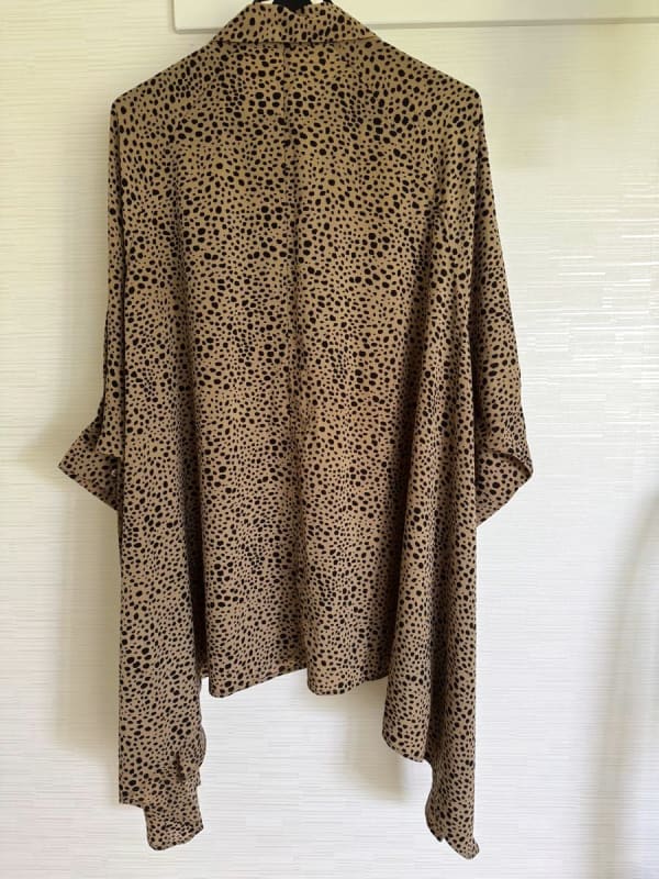 Brown Polka Dot Blouse