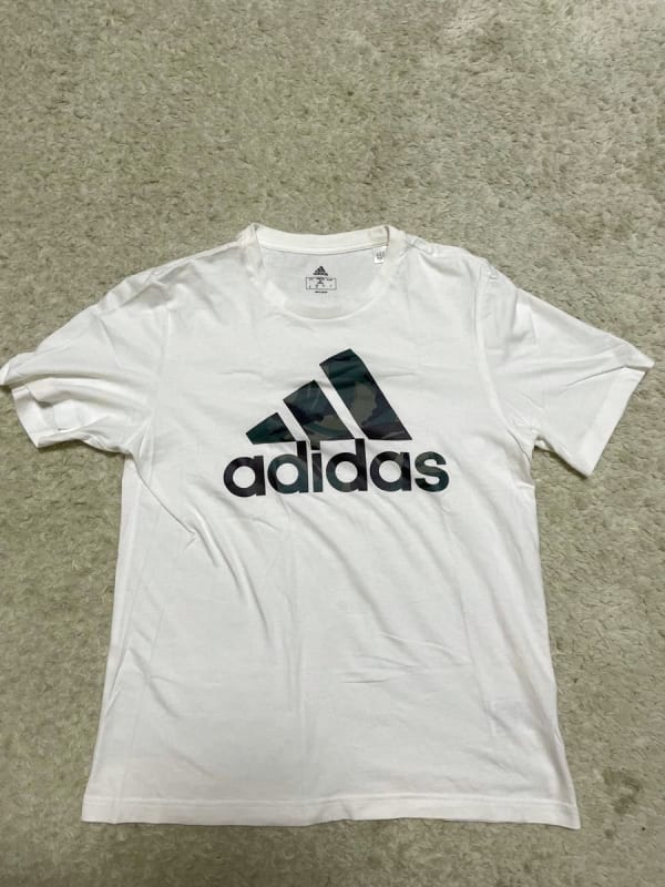 Adidas Logo T-Shirt Camouflage Design Short Sleeve
