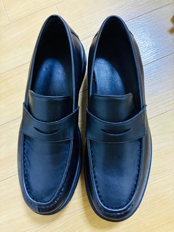 New GU Chunky Sole Loafers Black Men's 28cm