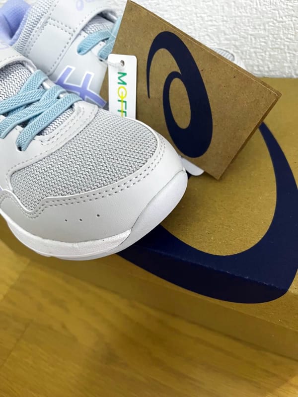 New Asics Sneakers 19cm Laser Beam Kids White