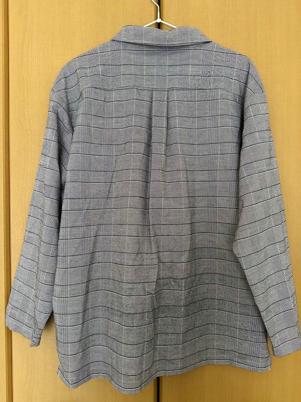 Checkered Half-Zip Shirt Gray Casual