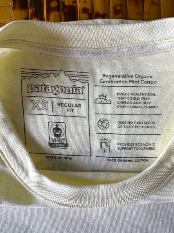 Patagonia Logo Pocket T-Shirt Yellow