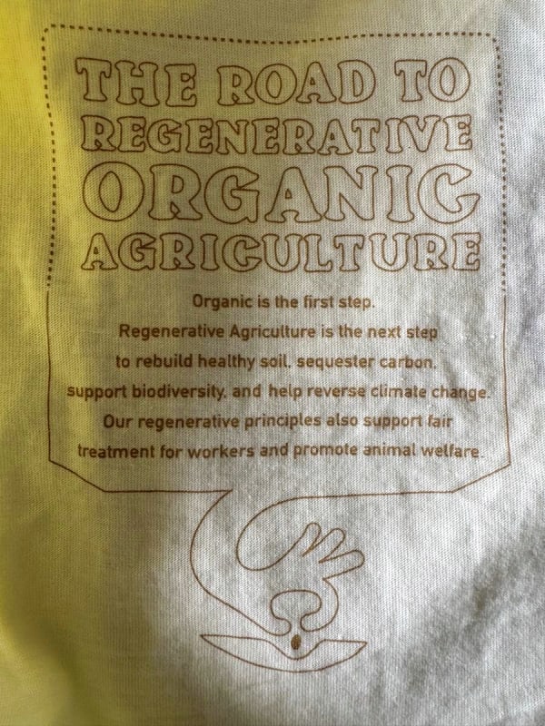 Patagonia Logo Pocket T-Shirt Yellow