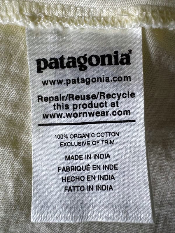 Patagonia Logo Pocket T-Shirt Yellow