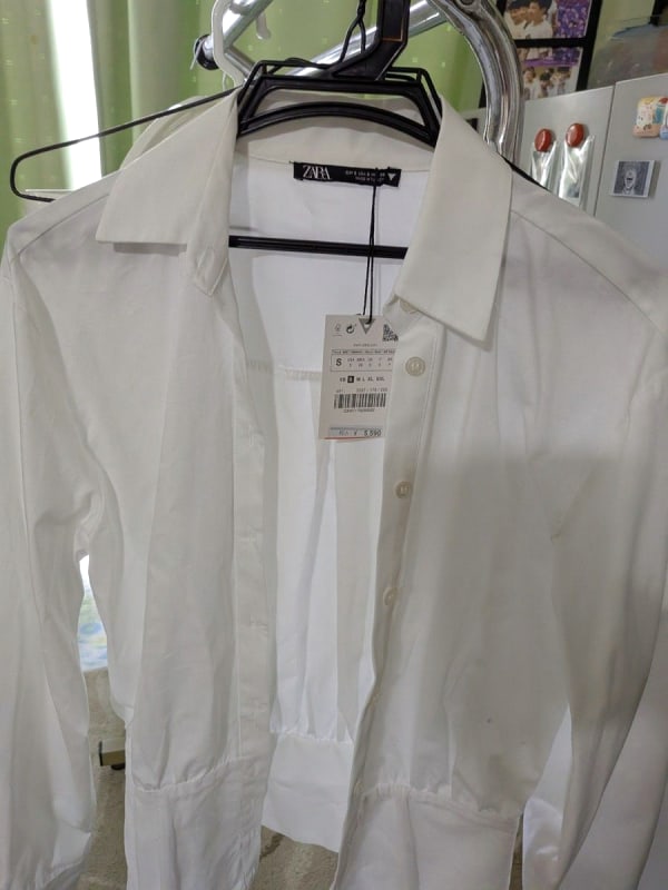 Zara White Shirt S Size Unused