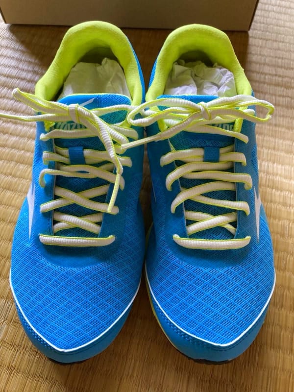 Mizuno Running Shoes Blue Yellow New