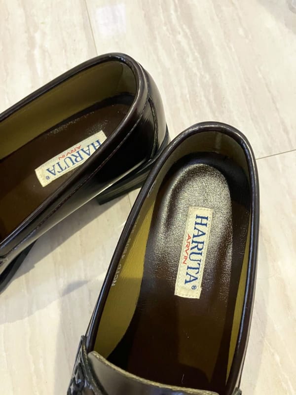 Haruta Leather Loafers Black Business Shoes
