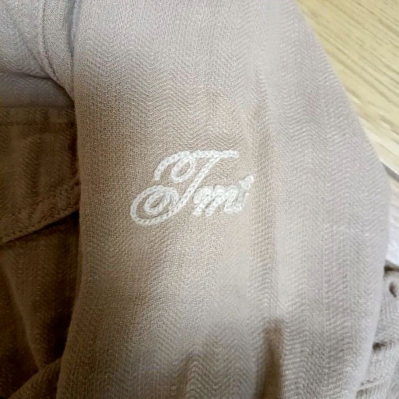 TMT Slub Herringbone Military Shirt Jacket Size S